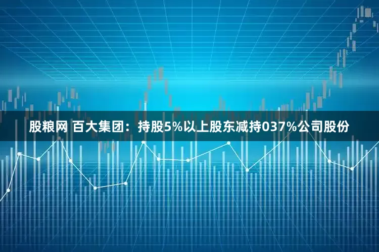 股粮网 百大集团：持股5%以上股东减持037%公司股份
